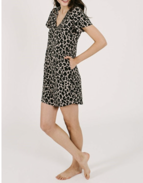 Smash + Tess - The Sunday Shorty Dress Lexi Leopard