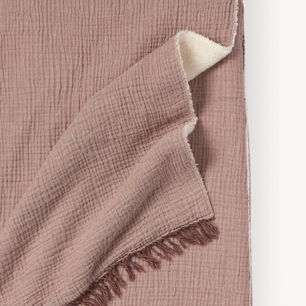 Pokoloko Crinkle Fleece Lined Throw - Shell