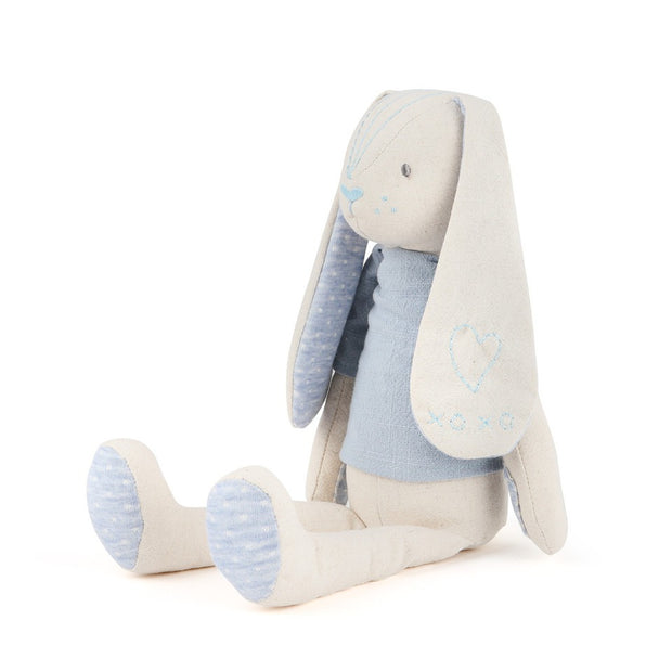 Linen Plush - Blue Bunny