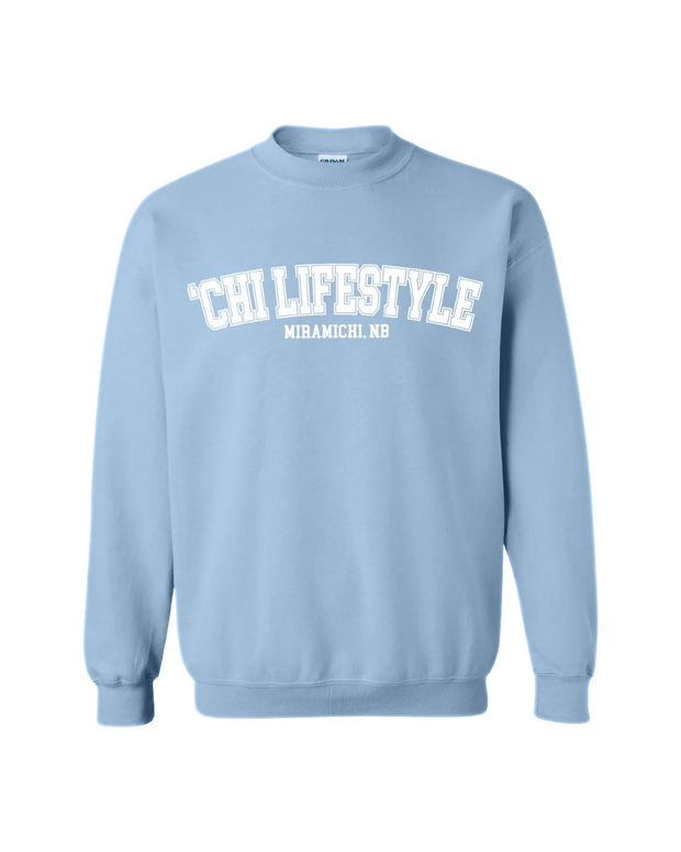 'CHI Lifestyle Collegiate Crewneck Light Blue