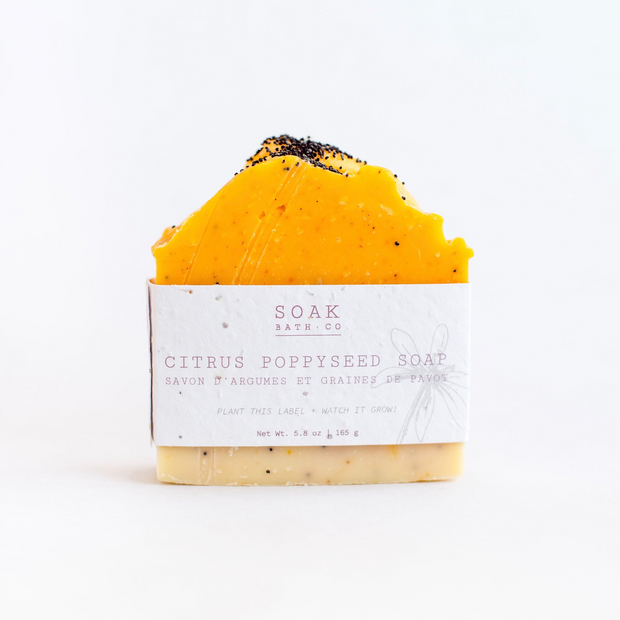 SOAK Bath Co - Citrus Poppyseed Soap Bar