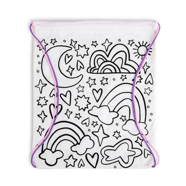 Color Drawstring Backpack - Unicorn