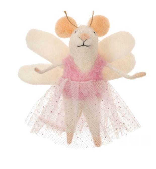 Indaba - Sugarplum Fairy Mouse Ornament