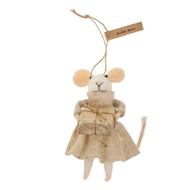 Indaba - Yuletide Yasmin Mouse Ornament