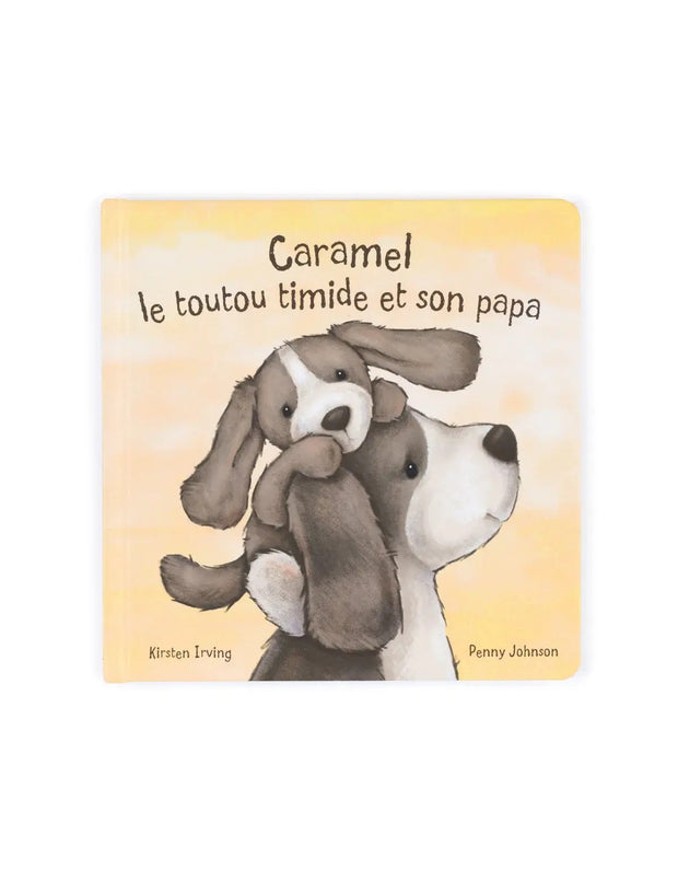 JellyCat - Caramel le Toutou Timide et son Papa Book