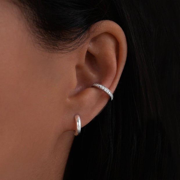 Leah Alexandra - Margo Mini Hoop Earrings Silver