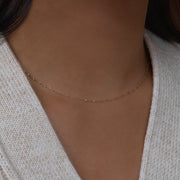 Leah Alexandra - Singapore Chain Necklace 14k Gold