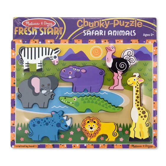 Melissa and Doug Safari Animals Chunky Puzzle