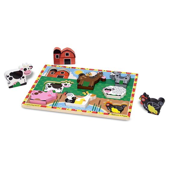Melissa and Doug Wooden Farm Chunky Puzzle