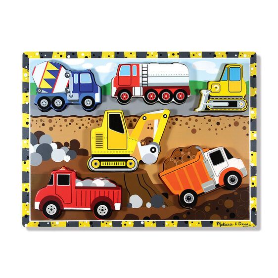 Melissa and Doug Construction Chunky Puzzle