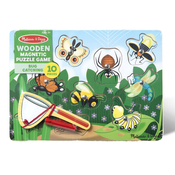 Melissa and Doug Magnetic Wooden Bug Catching Game