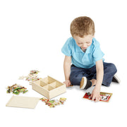 Melissa and Doug - Farm Animals Puzzles in a Box