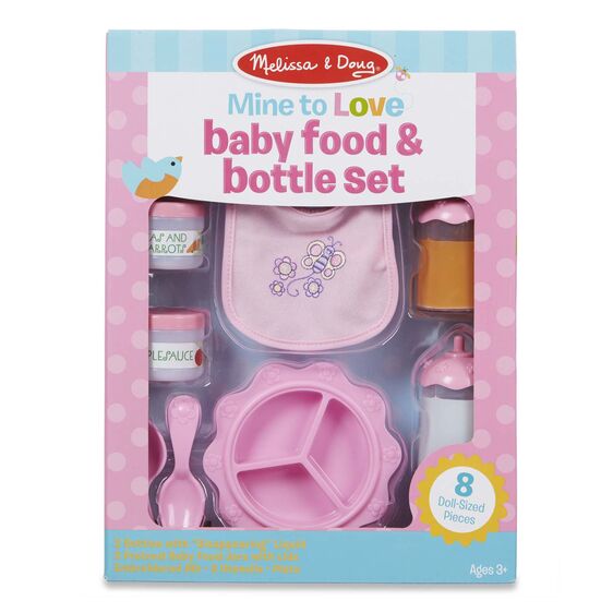 Melissa and Doug Mine to Love Baby Food and Bottle Set