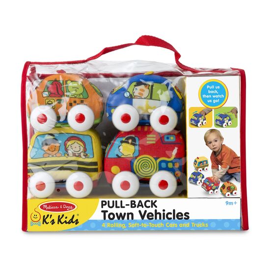 Melissa and Doug Pull-Back Town Vehicles