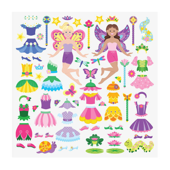 Melissa and Doug Reusable Puffy Stickers Fairy