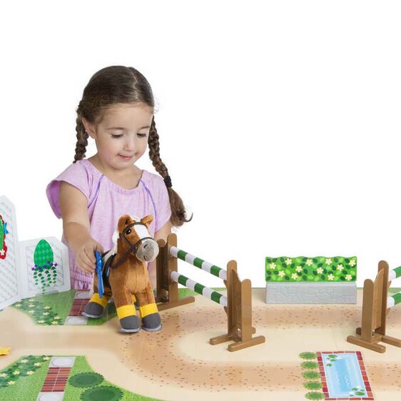 Melissa and Doug Train and Jump Horse Show Play Set