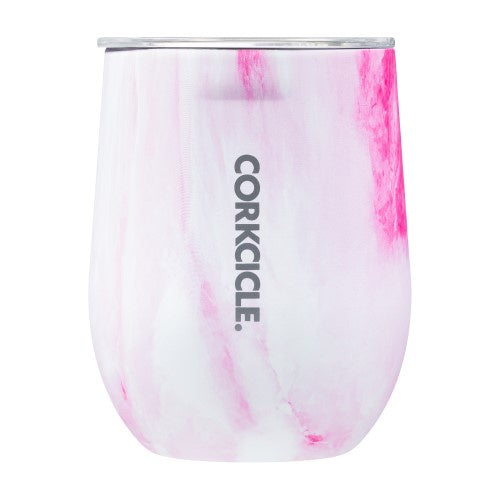Corkcicle - Stemless 12oz Pink Marble