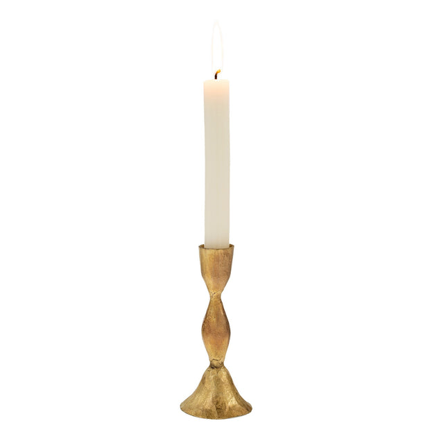 Indaba - Zora Forged Candlestick in Gold - Large