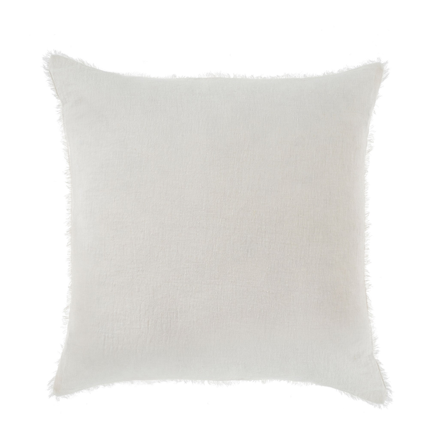 Indaba -Lina Linen Pillow in White