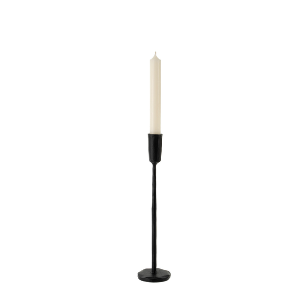 Indaba - Luna Forged Candlestick Medium Black