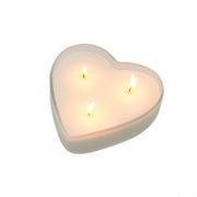 Indaba - Medium White Sweetheart Candle Orange Blossom