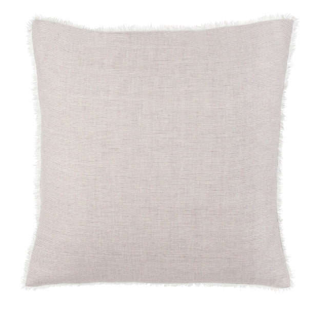 Indaba 24" x 24" Lina Linen Pillow - Grey Stripe