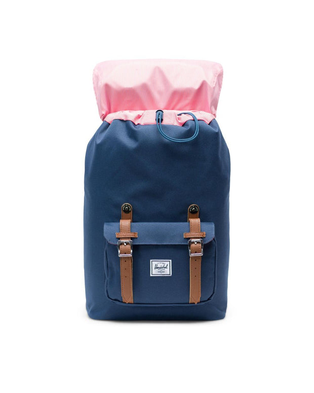 Herschel Supply - Little America Backpack  Navy/Tan Synthetic Leather