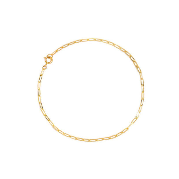 Leah Alexandra - Flat Drawn Cable Bracelet 10k Gold