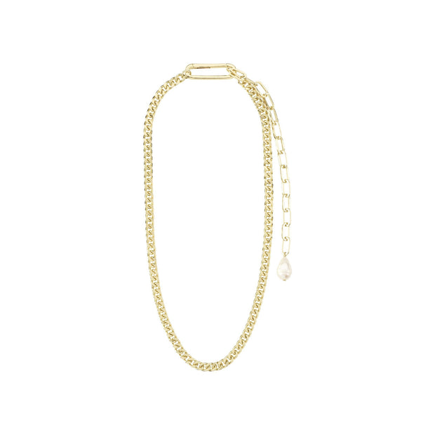 Pilgrim -  Heat Recycled Chain Necklace Gold-Plated