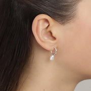 Pilgrim - Earrings Urd Silver Plated White
