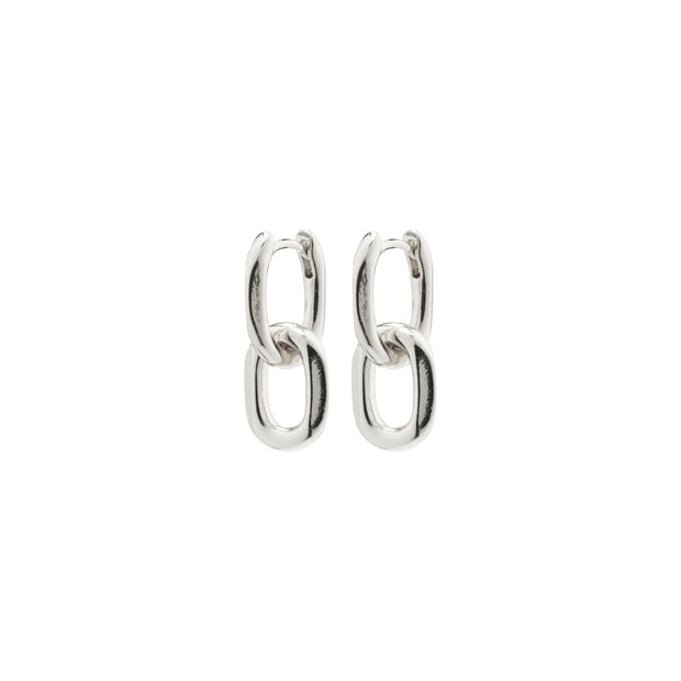 Pilgrim - Euphoric Cable Chain Earrings Silver Plated