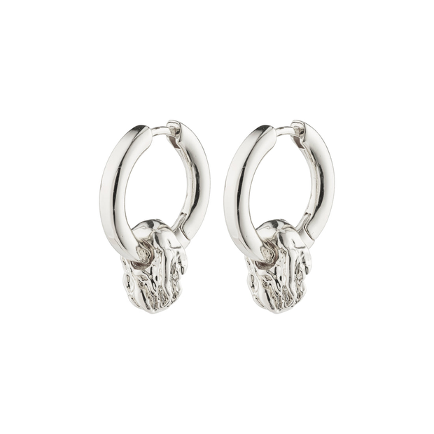 Pilgrim - SUN Recycled Hoop Earrings in Silver