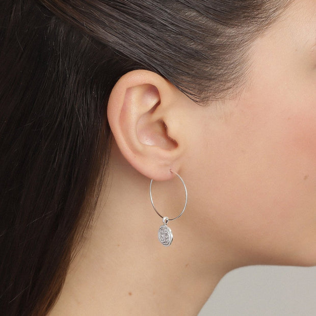 Pilgrim - Earrings Verdandi Silver Plated Crystal