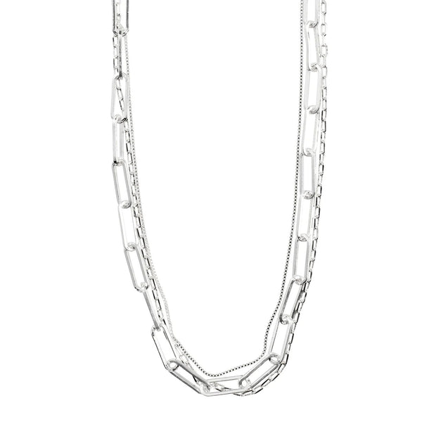 Pilgrim - Freedom Cable Chain Necklace 3-in-1 Set Silver Plated