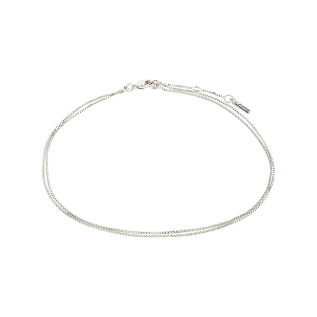Pilgrim - CARE 2-in1 Ankle Chain Silver Plated