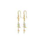 Pilgrim - CLOUD Recycled Earrings Multi Colored Gold Plated