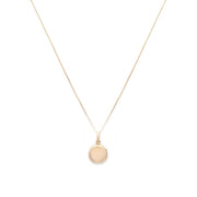 Leah Alexandra Petite Round Spark Locket Necklace  14k Gold & Diamond