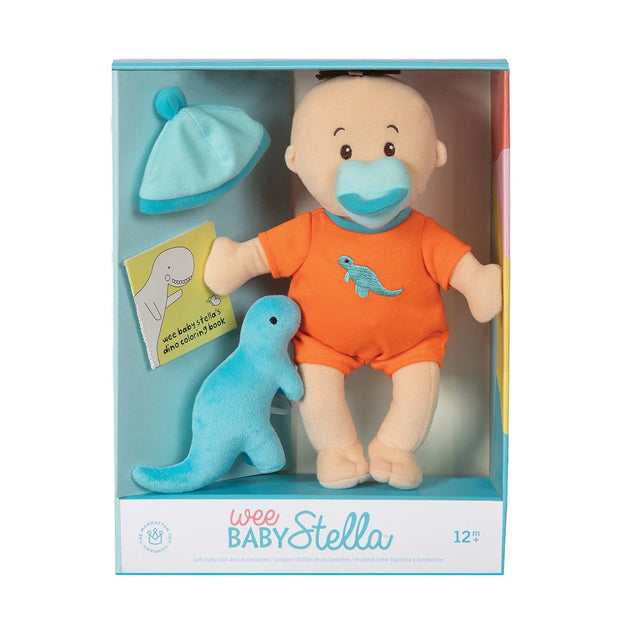 The Manhattan Toy Company Wee Baby Stella Doll Dino Set