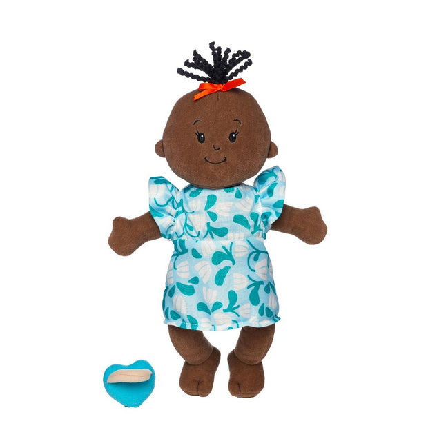 The Manhattan Toy Company Wee Baby Stella - Brown with Black Wavy Hair
