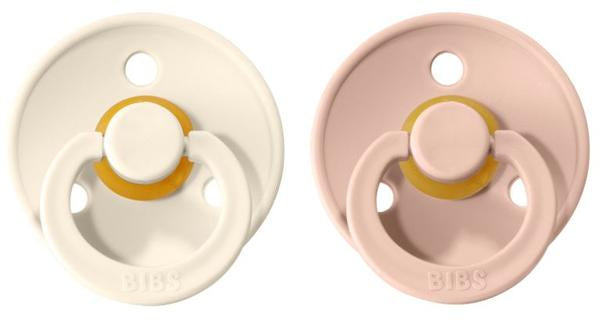 Bibs Pacifier - Ivory and Blush (2 Pack)