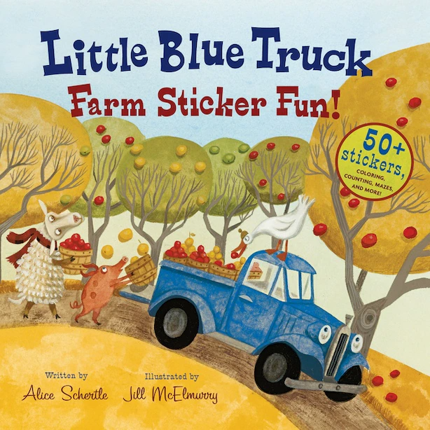 Harper Collins - Little Blue Truck Farm Sticker Fun! Book