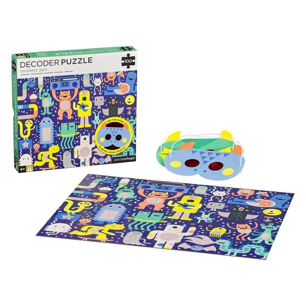 Petit Collage - Decoder Puzzle 100pc Monster Jam