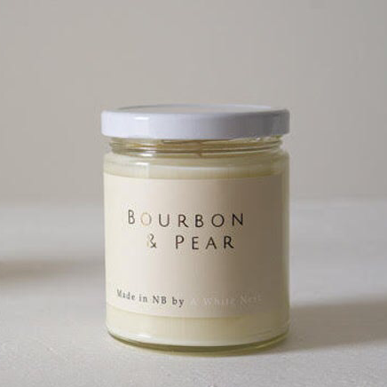 A White Nest - 8.5oz Bourbon & Pear Soy Candle