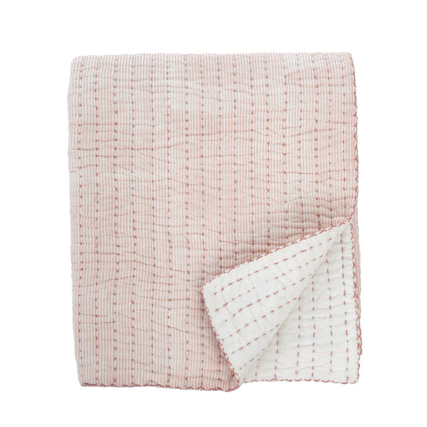 Indaba - Cecily Quilted Throw Rose