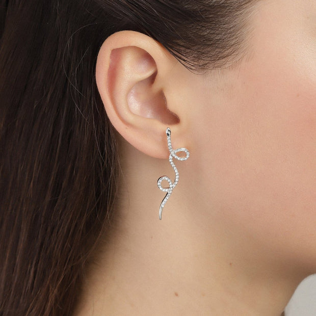 Pilgrim - Earrings Ebba Silver Plated Crystal