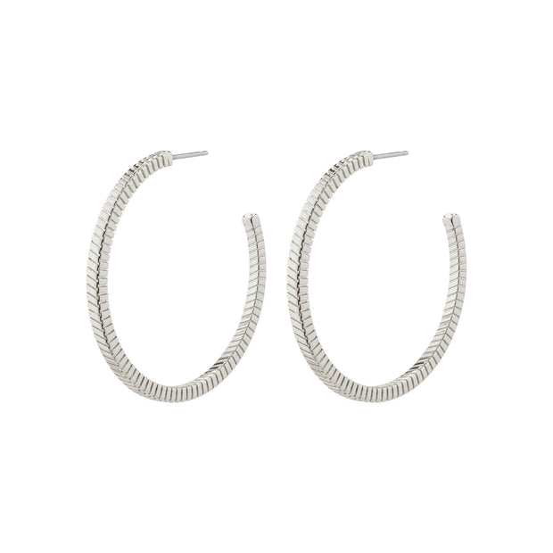 Pilgrim - Lidia Recycled Hoop Earrings Silver-Plated