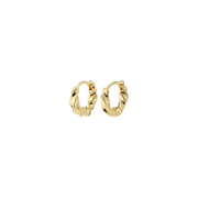 Pilgrim - Taffy Small Swirl Recycled Hoop Earrings Gold Plated