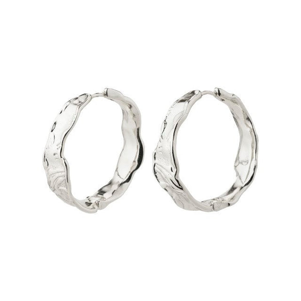 Pilgrim - Julita Recycled Hoop Earrings Silver-Plated