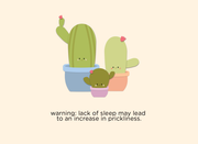 Halifax Paper Hearts Card - Warning Lack Of Sleep May Lead To An Increase In Prickliness