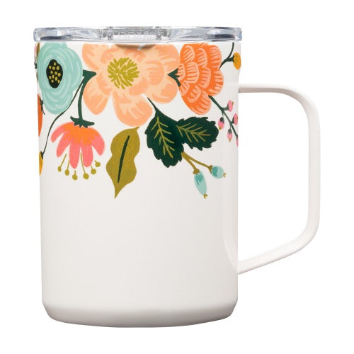 Corkcicle - Coffee Mug 16oz Rifle Paper Co. Lively Floral Cream